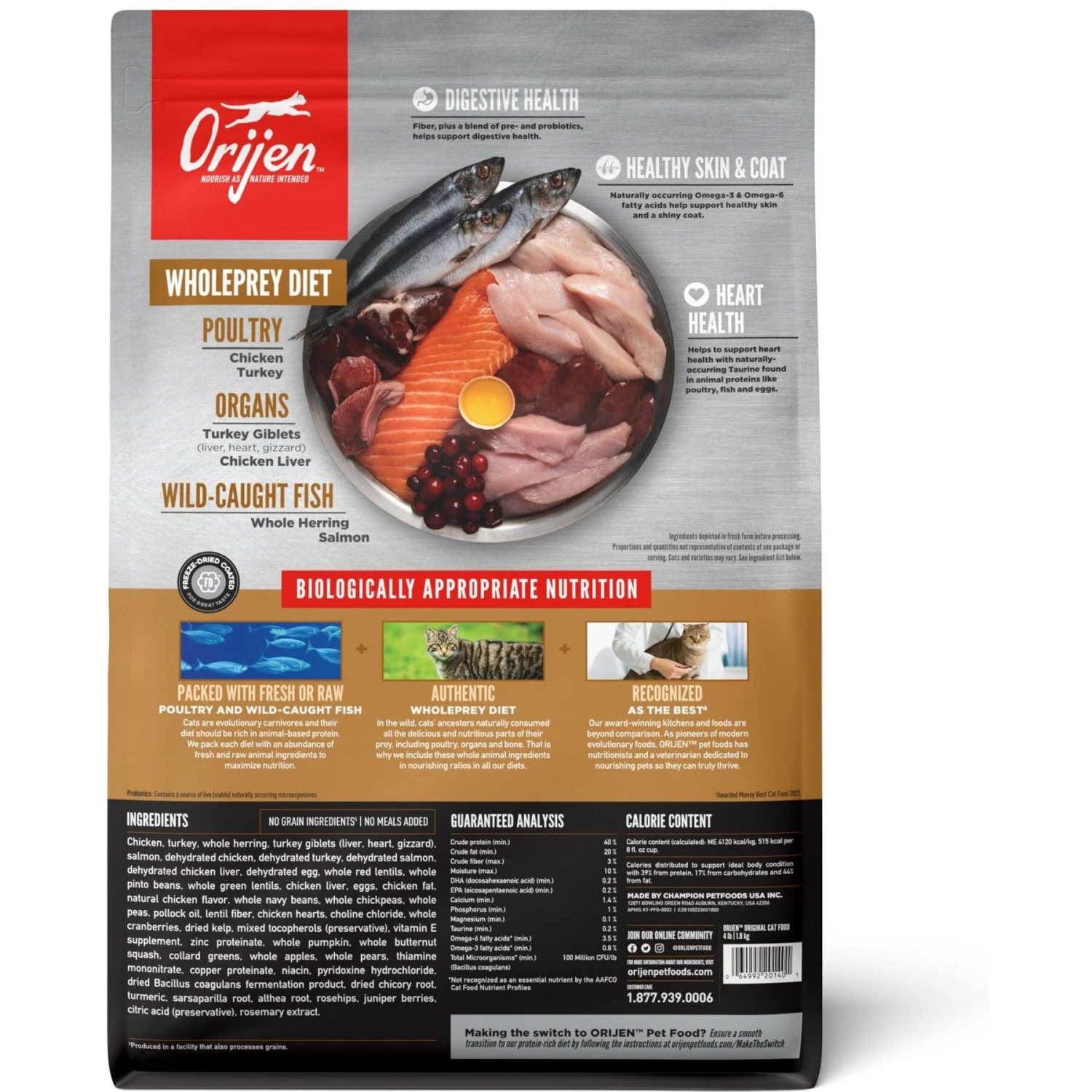 ORIJEN Duck + Chicken Entree In Bone Broth Wet Cat Food & ORIJEN Original Grain-Free Dry Cat Food 3 ORIJEN Duck + Chicken Entree In Bone Broth Wet Cat Food & ORIJEN Original Grain-Free Dry Cat Food - Image 3