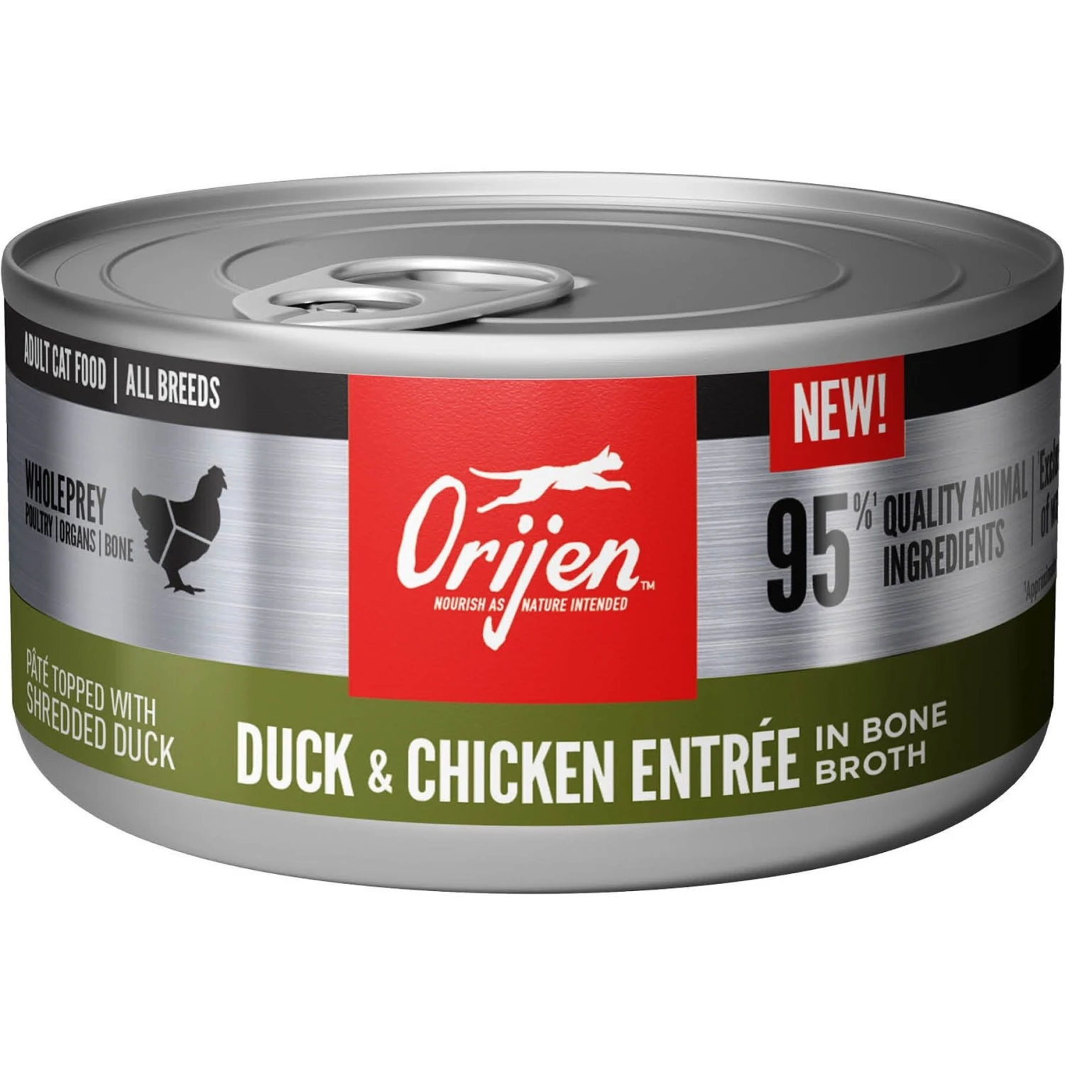 ORIJEN Duck + Chicken Entree In Bone Broth Wet Cat Food & ORIJEN Original Grain-Free Dry Cat Food 6 ORIJEN Duck + Chicken Entree In Bone Broth Wet Cat Food & ORIJEN Original Grain-Free Dry Cat Food - Image 6