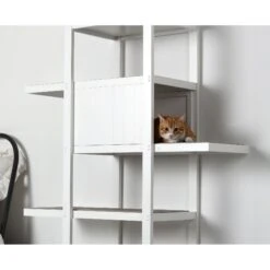 ZooVilla Bookshelf Cat Tree, White -Farmina Pet Shop 824014 PT2. AC SS1800 V1683565873