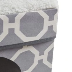 Friends Forever Taylor Collapsible Cube Cat House & Ottoman, Grey 13 Friends Forever Taylor Collapsible Cube Cat House & Ottoman, Grey -Farmina Pet Shop 851550 PT4. AC SS1800 V1683837065