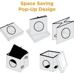 Friends Forever Taylor Collapsible Cube Cat House & Ottoman, Grey 17 Friends Forever Taylor Collapsible Cube Cat House & Ottoman, Grey -Farmina Pet Shop 851550 PT8. AC SS1800 V1683836587