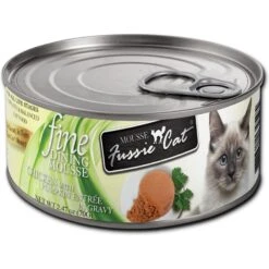 Fussie Cat Fine Dining Mousse Chicken With Pumpkin Entree Wet Cat Food, 2.47-oz Can, Case Of 24