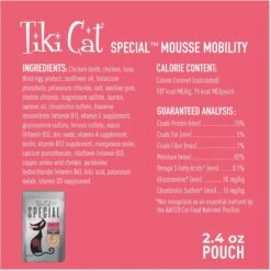 Tiki Cat Special Mousse Mobility Grain-Free Wet Cat Food, 2.4-oz Pouch, Case Of 12 -Farmina Pet Shop 883782 PT2. AC SS1800 V1690570618