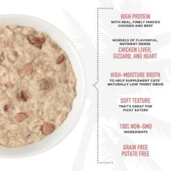 Tiki Cat After Dark Pate+ Chicken & Beef Grain-Free Wet Cat Food -Farmina Pet Shop 883846 PT4. AC SS1800 V1690566590