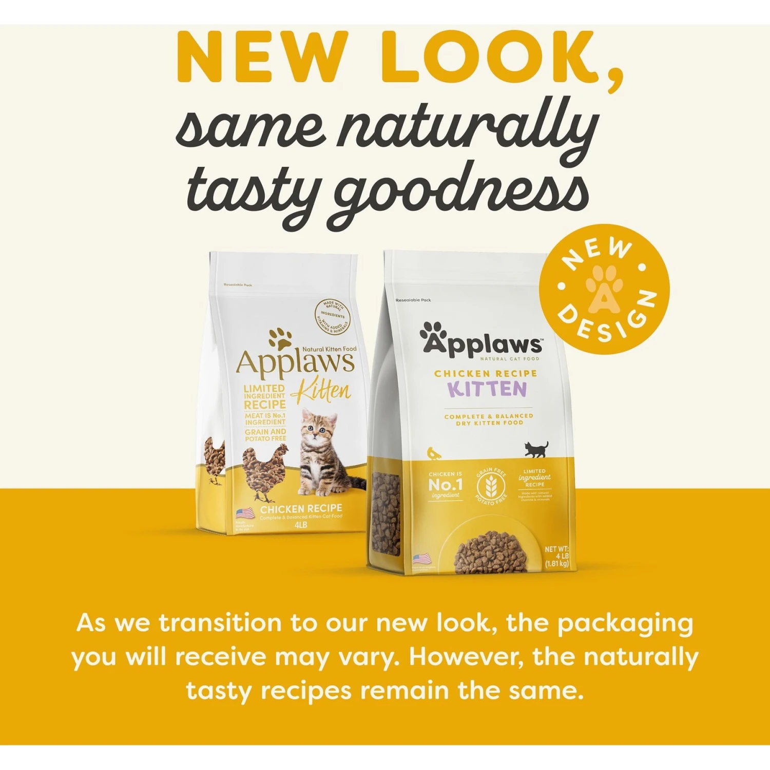 Applaws Complete Chicken Recipe For Kittens Dry Cat Food, 4-lb Bag 2 Applaws Complete Chicken Recipe For Kittens Dry Cat Food, 4-lb Bag - Image 2