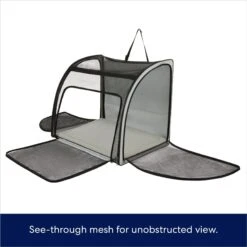 Frisco Travel Safety Dog & Cat Carrier & Pet Fit For Life Collapsible Portable Litter Box With Collapsible Bowl -Farmina Pet Shop 947670 PT2. AC SS1800 V1693925085