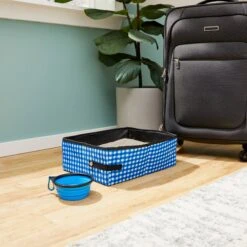 Frisco Travel Safety Dog & Cat Carrier & Pet Fit For Life Collapsible Portable Litter Box With Collapsible Bowl -Farmina Pet Shop 947670 PT5. AC SS1800 V1693602744