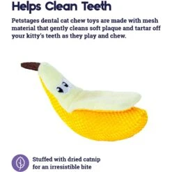 Catstages Dental Banana Cat Chew Toy With Catnip & Catstages Fresh Breath Mint Stick Cat Chew Toy -Farmina Pet Shop 962038 PT3. AC SS1800 V1694783953