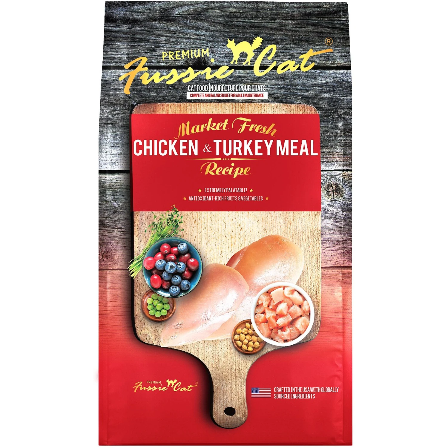 Fussie Cat Market Fresh Chicken & Turkey Recipe Grain-Free Dry Cat Food 1 Fussie Cat Market Fresh Chicken & Turkey Recipe Grain-Free Dry Cat Food