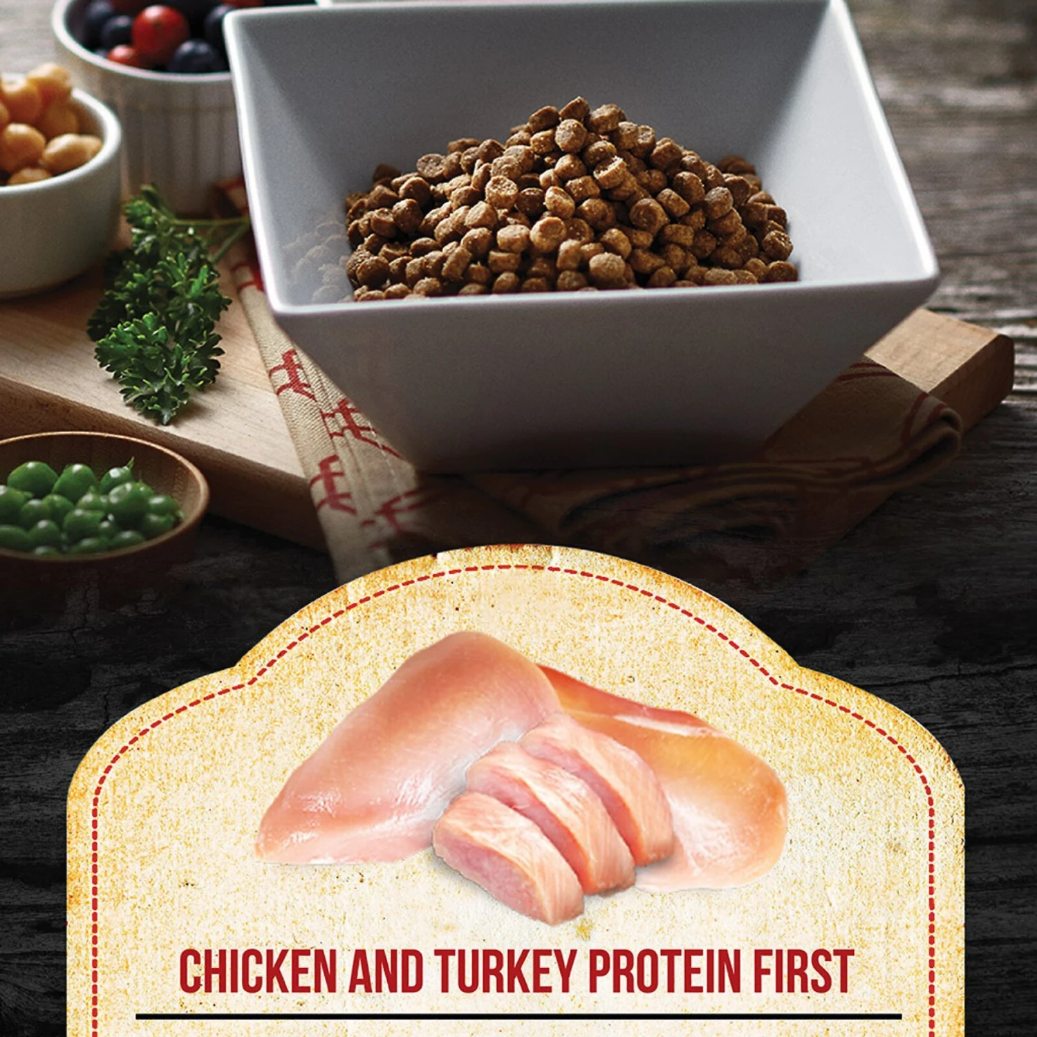 Fussie Cat Market Fresh Chicken & Turkey Recipe Grain-Free Dry Cat Food 2 Fussie Cat Market Fresh Chicken & Turkey Recipe Grain-Free Dry Cat Food - Image 2